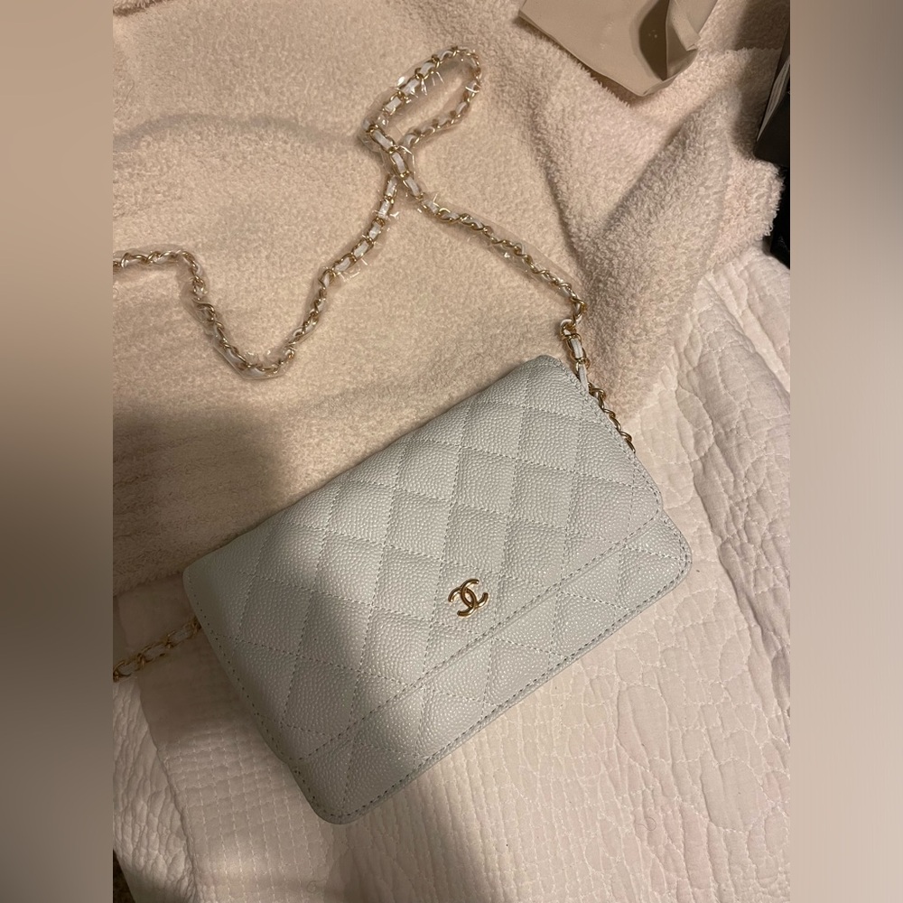 Light blue Crossbody purse